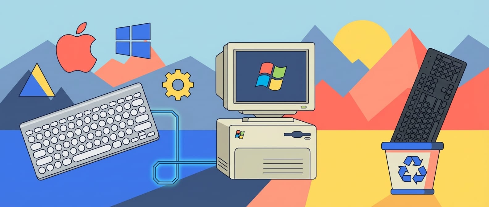 post header image for Apple Aluminium Keyboard Windows 7