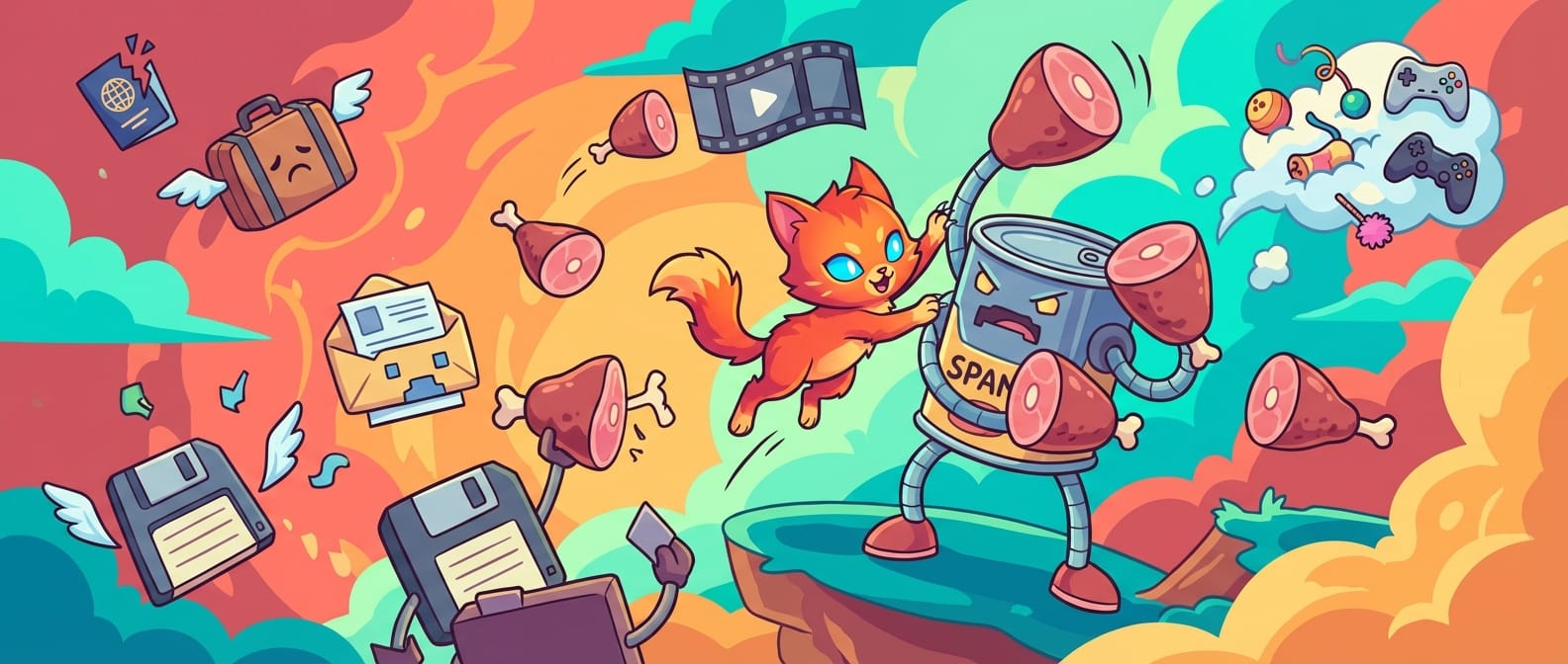 post header image for Kitten vs Spam