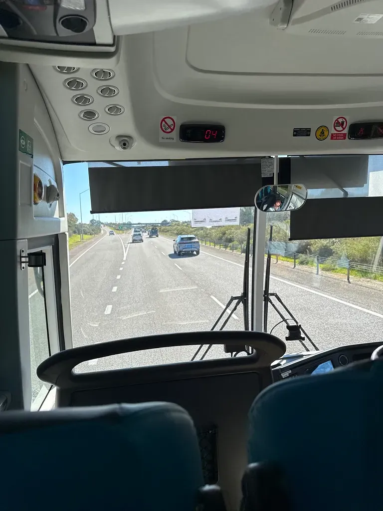 On the bus from Busselton to Perth