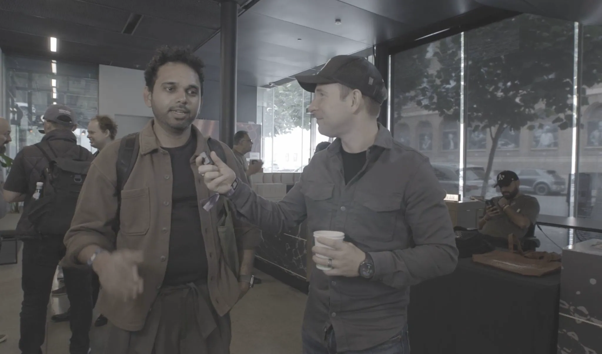 A man on the street interview