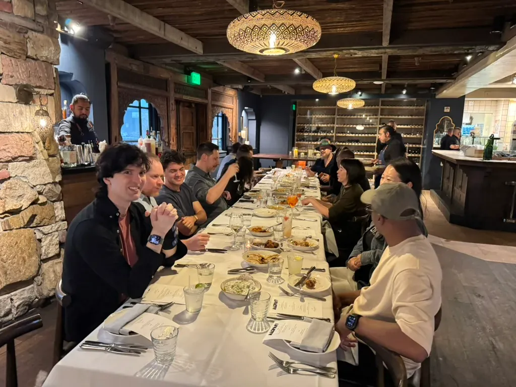 The speakers' dinner