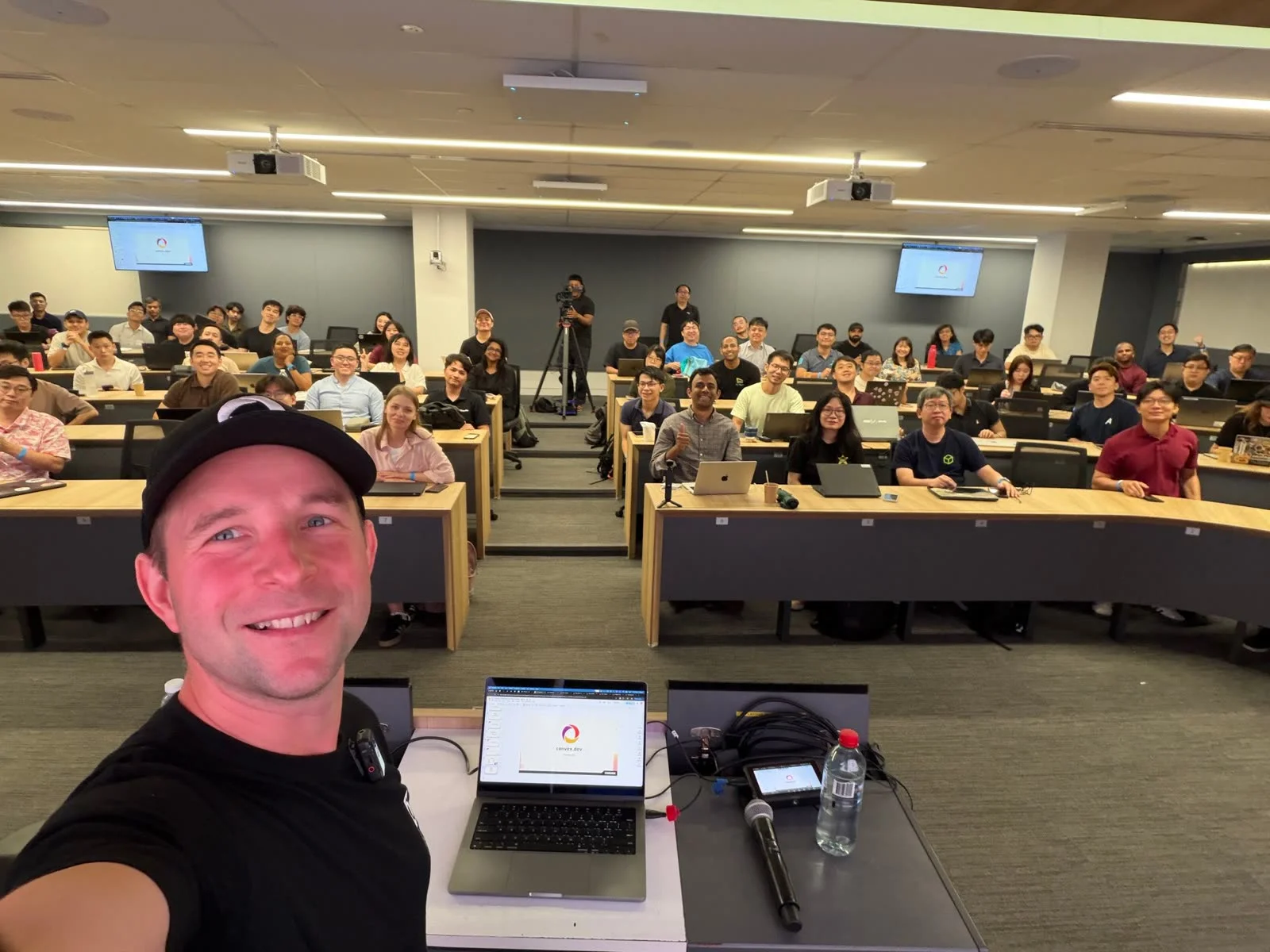The AI Engineer Singapore workshop room from the front